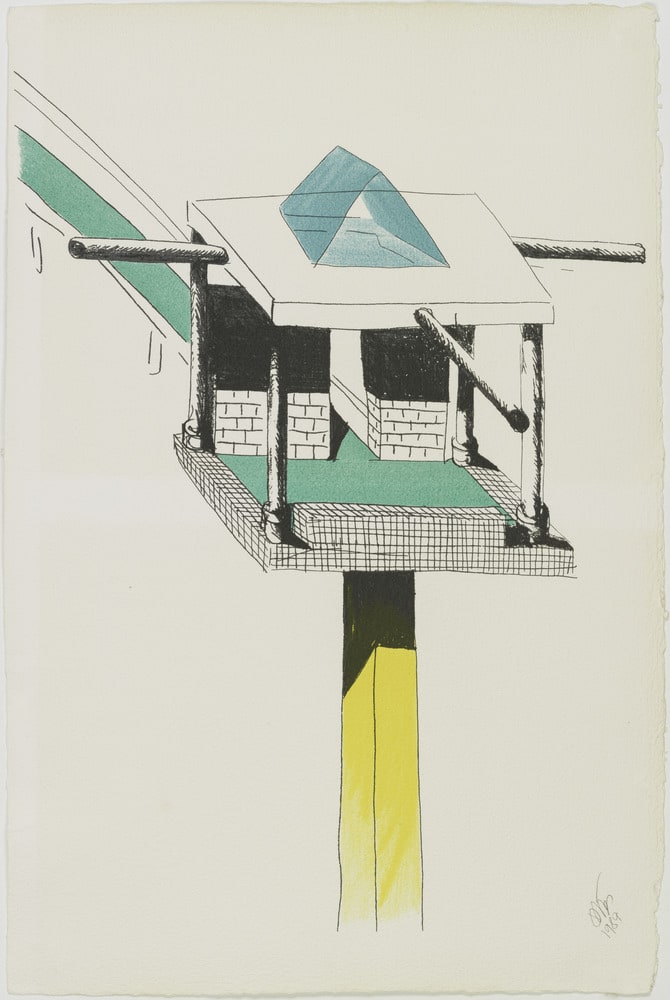 Architettura pilastro giallo