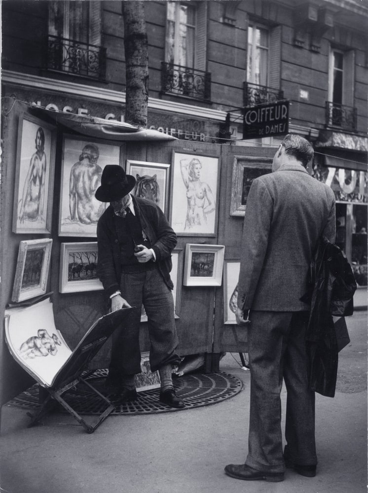 Scène de genre à Montparnasse (Sur les quais...)