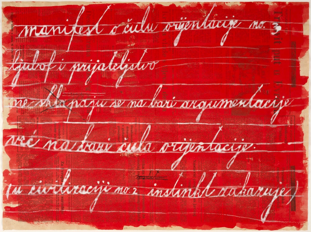 Manifest o culu orijentacije n°3
(Manifeste sur le sens de l'orientation n°3)