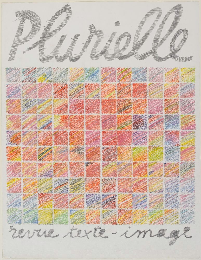 Maquette d'une affiche pour la revue Plurielle