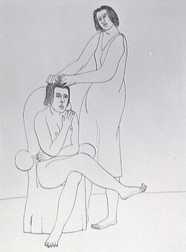 Etude pour la coiffure