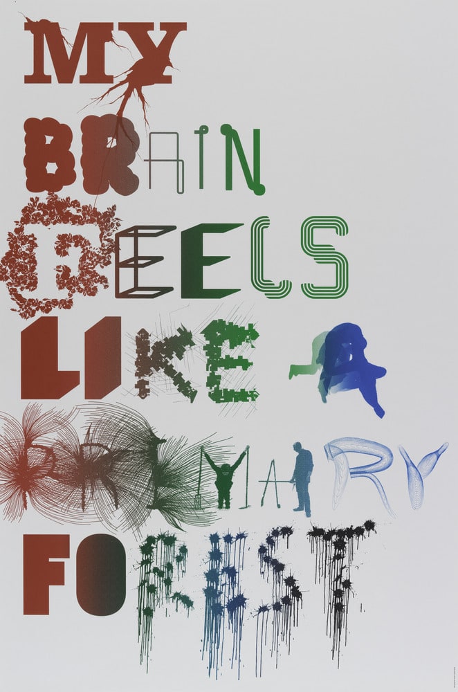 Affiche My brain feels like Mary Forest