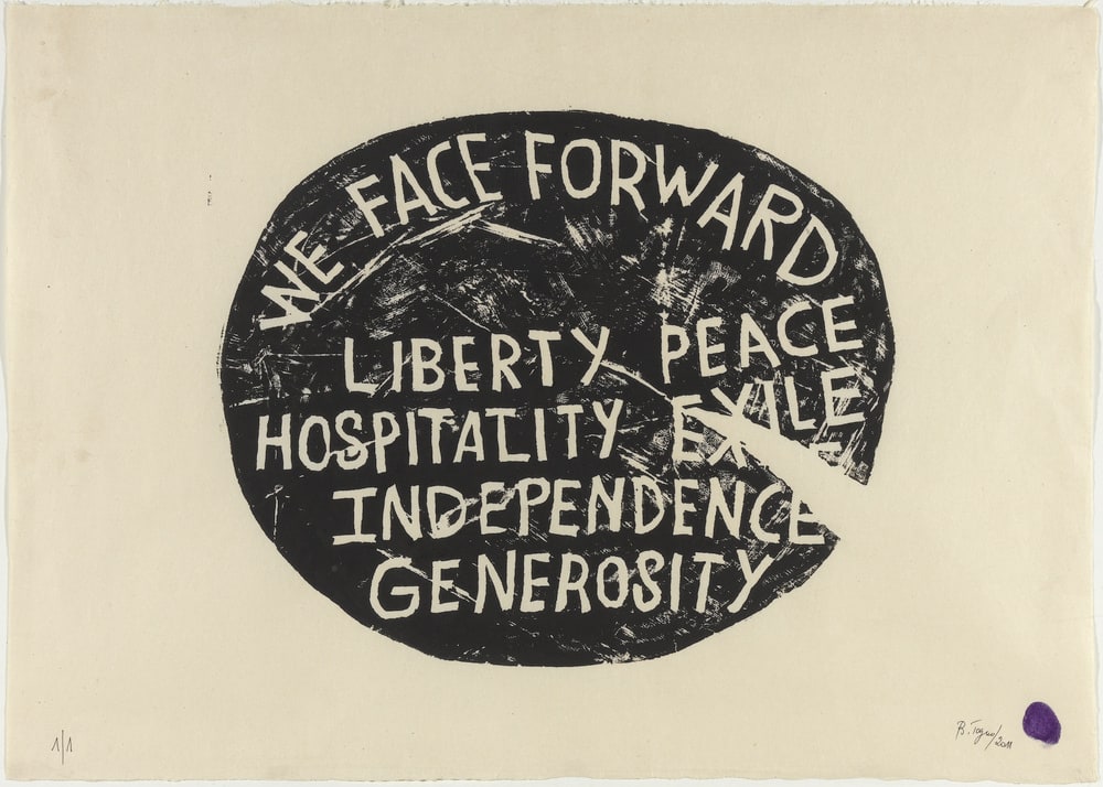 We face forward...
