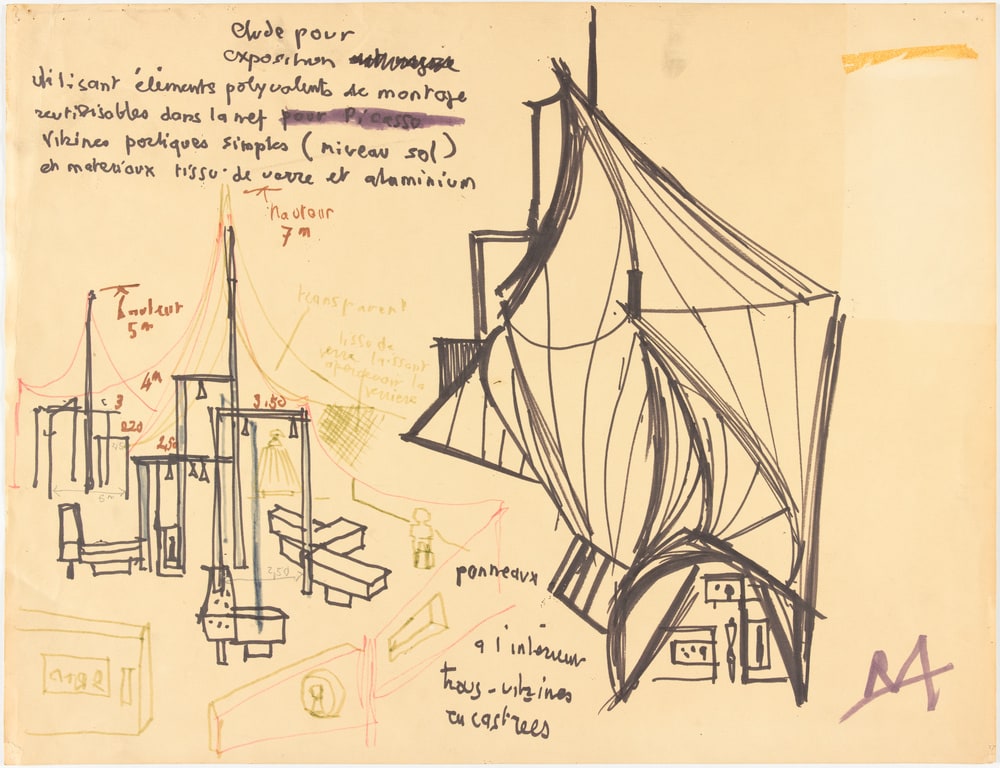 Grand-Palais : Nef et grande verrière (étude de scénographie)