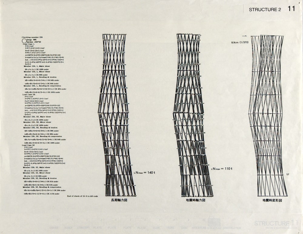 Dessin du concours, structure 2, panneau 11