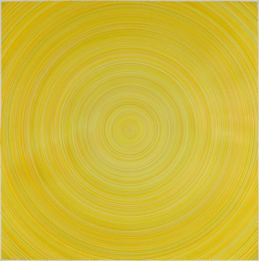 Tracé tourné, jaune