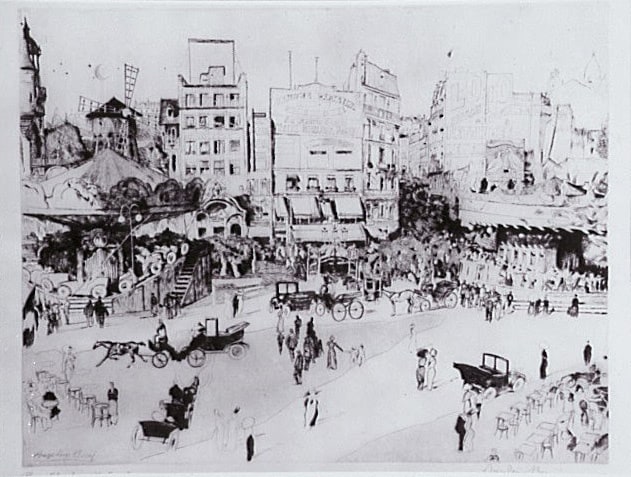 Place blanche a montmartre