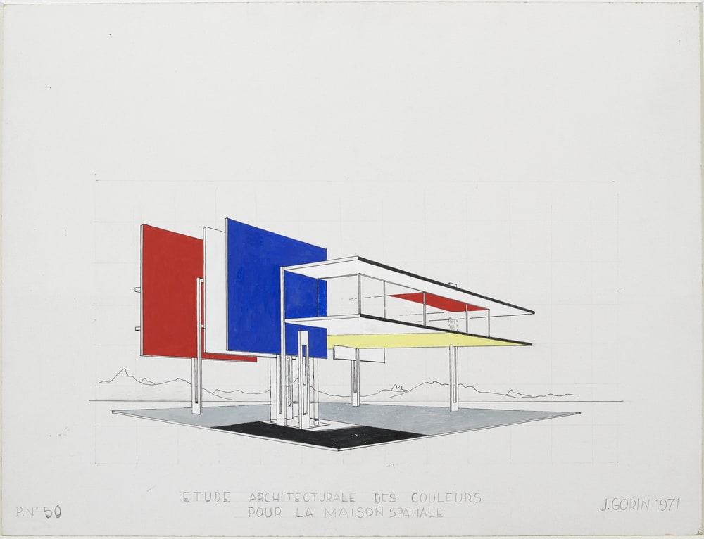 Etude architecturale des couleurs pour la maison spatiale
