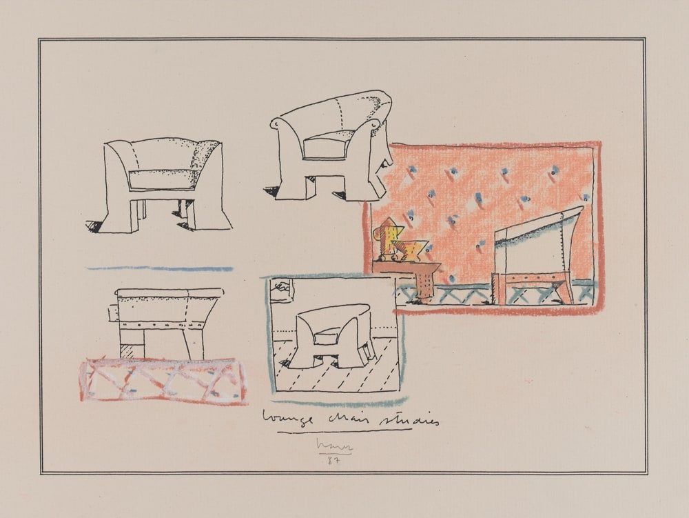Etude pour un fauteuil