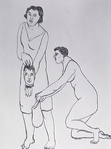 Etude pour "Judith et Holopherne"