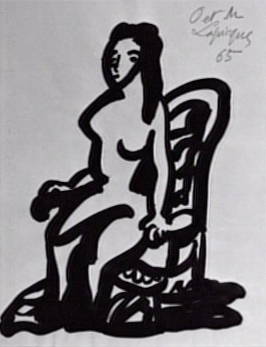 Etude pour O et M de Charles Estienne