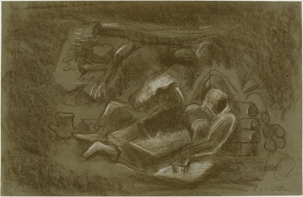 Le repos de la paysanne