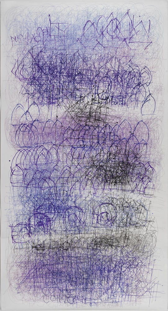 Sans titre (Blue purpel black pen)