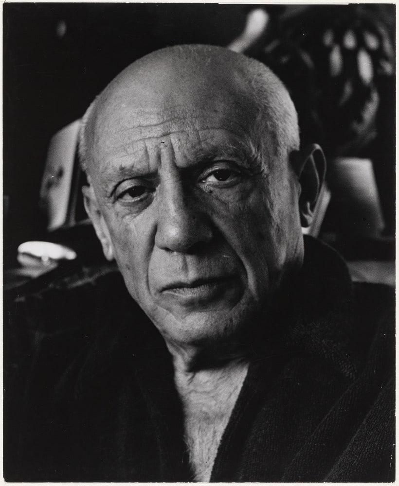 Portrait de Pablo Picasso à La Californie, Cannes, en 1956