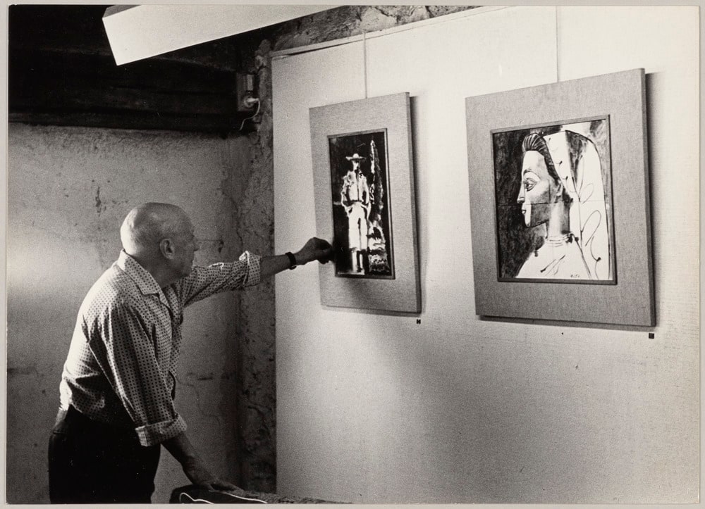 Pablo Picasso à l'atelier Madoura, Vallauris, le 6 août 1966