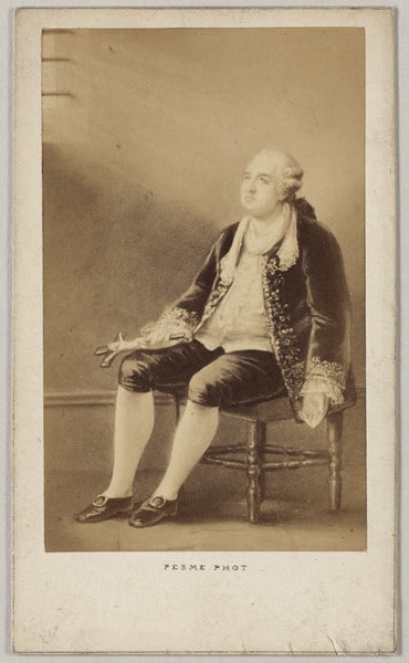 Portrait gravé de Louis XVI en prison
