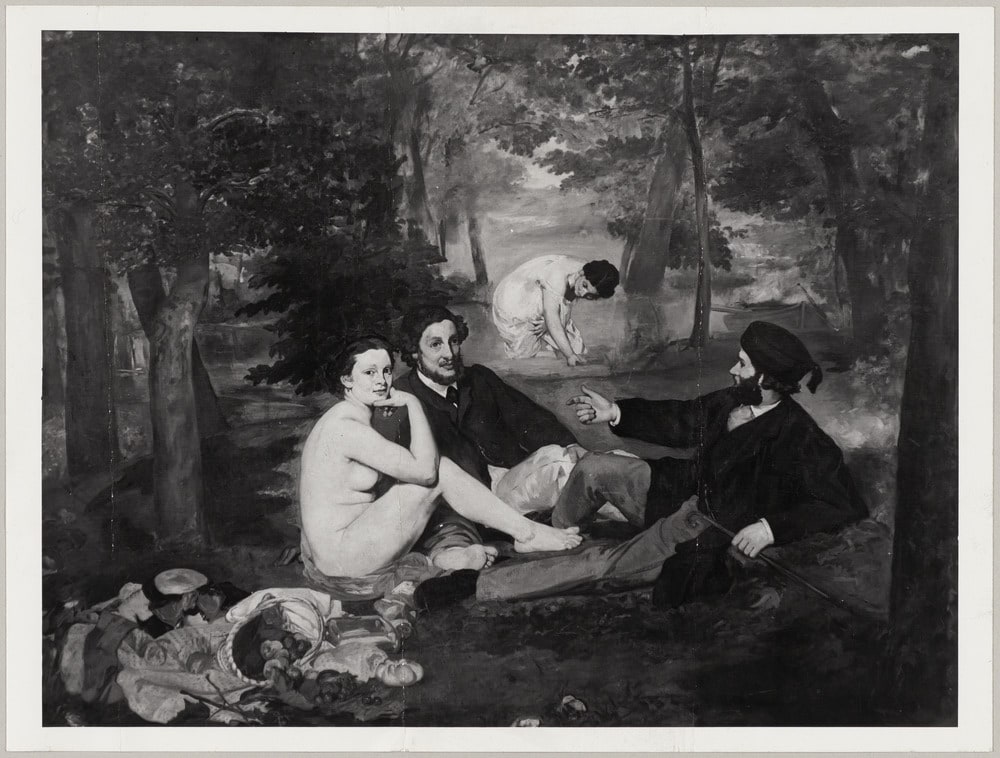 Huile sur toile "Le déjeuner sur l'herbe" de 1863 par Edouard Manet, musée d'Orsay, Paris