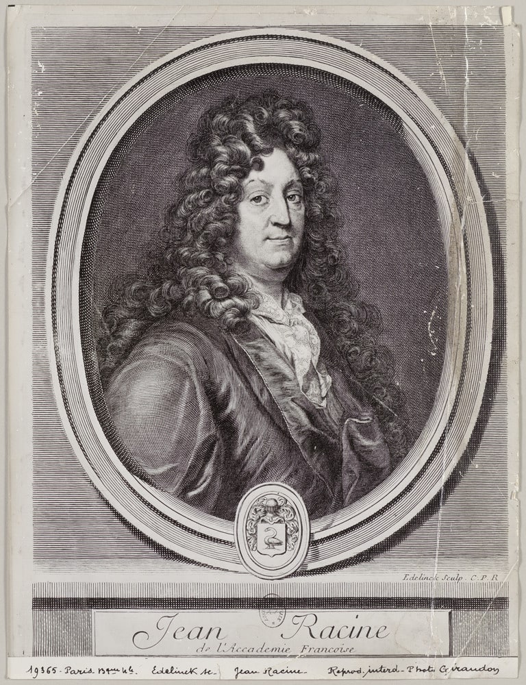 Gravure du portrait de Jean Racine
