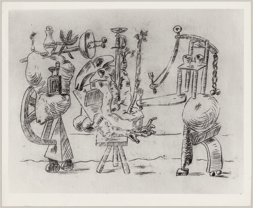 Dessin "Figures surréalistes" I, 19 mai 1933