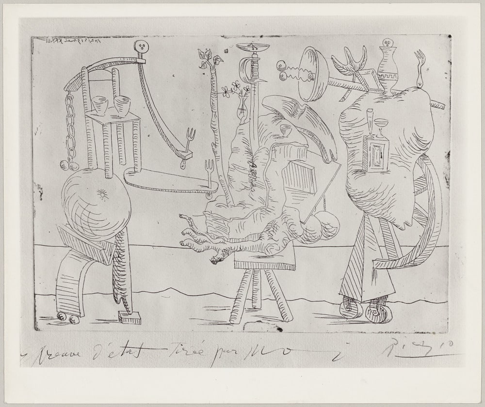Dessin "Figures surréalistes" I, 19 mai 1933