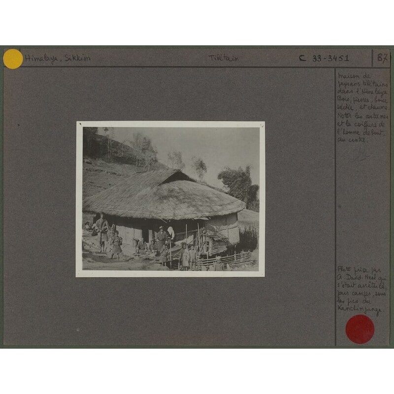 Maison de paysans tibétains