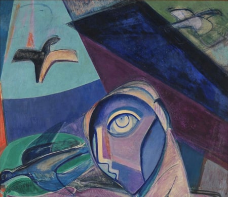 Tête bleue