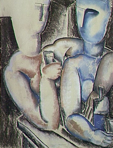 Deux Buveurs accoudés