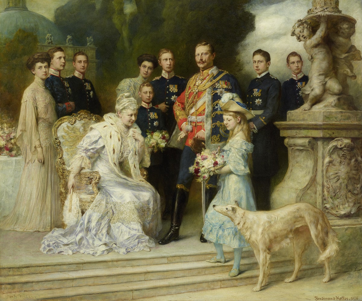 Die Silberhochzeit der kaiserlichen Familie
