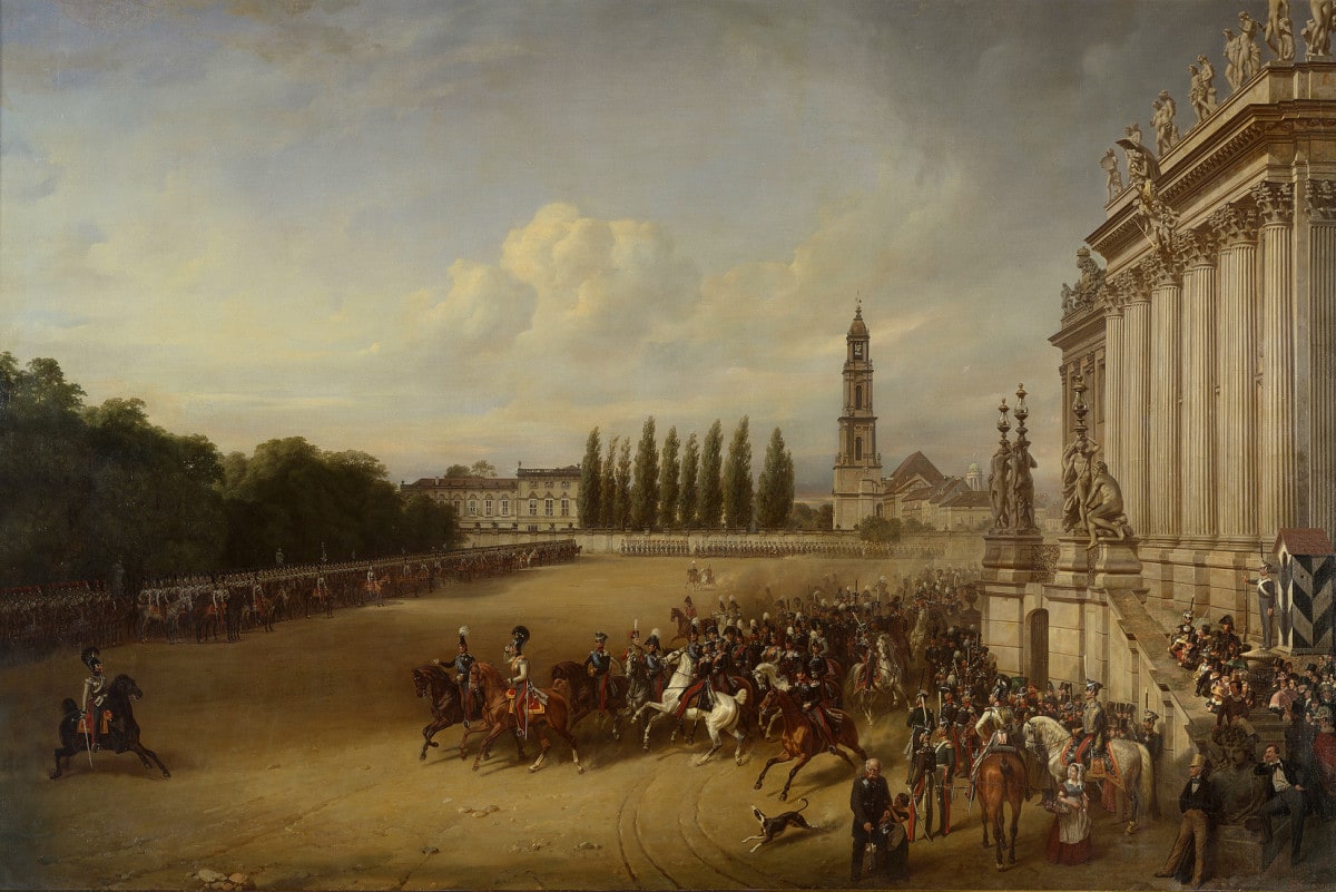 Parade in Potsdam im Jahre 1817