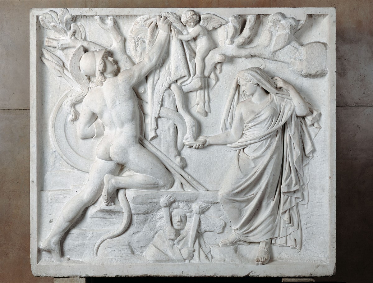 Jason und Medea. Relief
