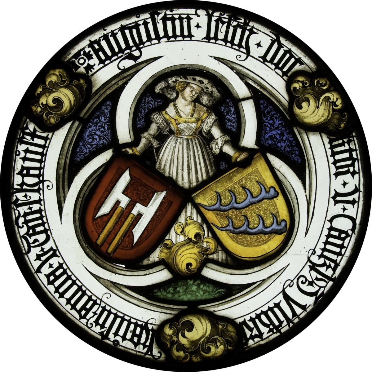 Wappenscheibe des Augustin Fesch und der Anna von Tann