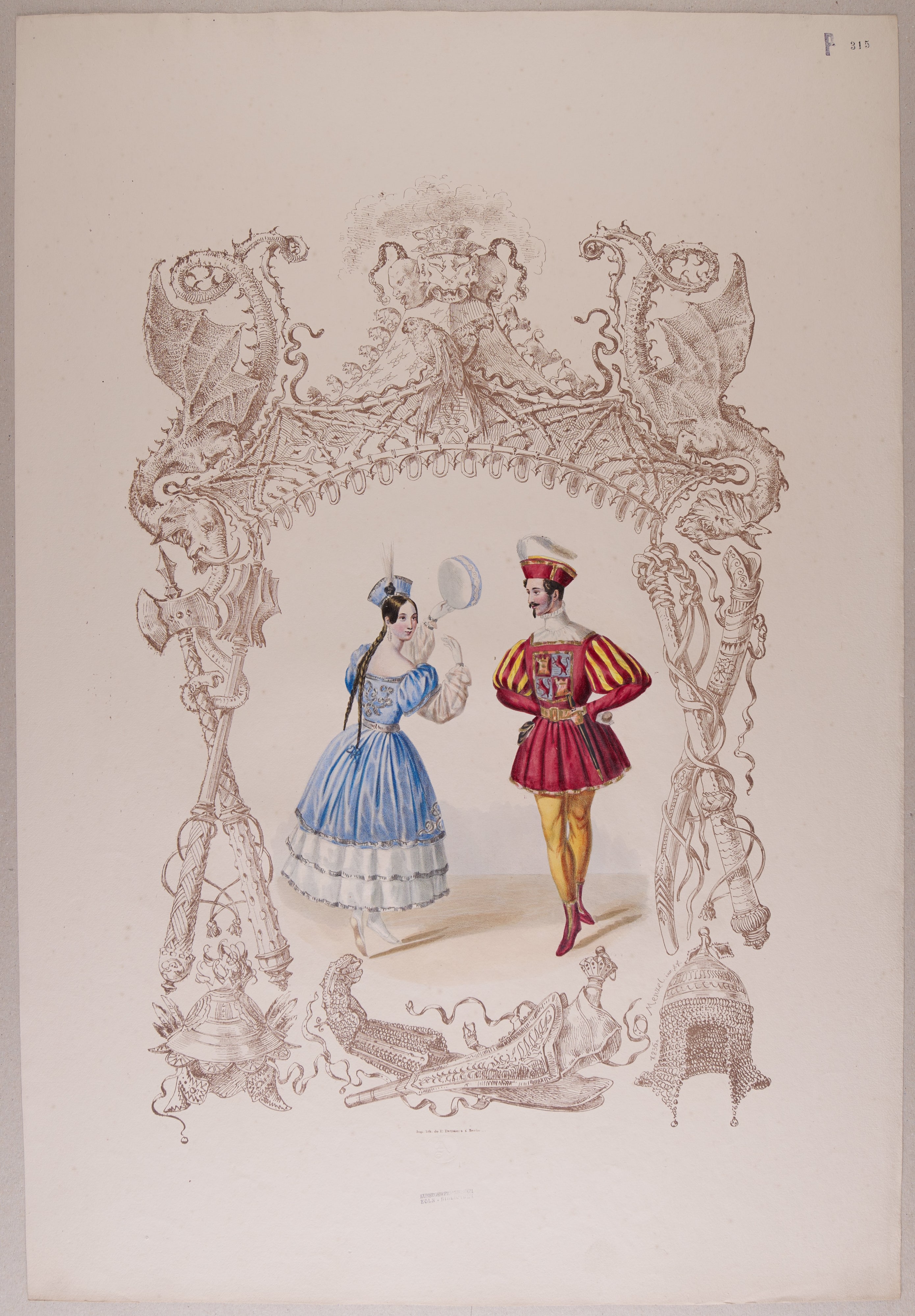 Paar aus der Folge „Quadrilles du Carnaval à Berlin“