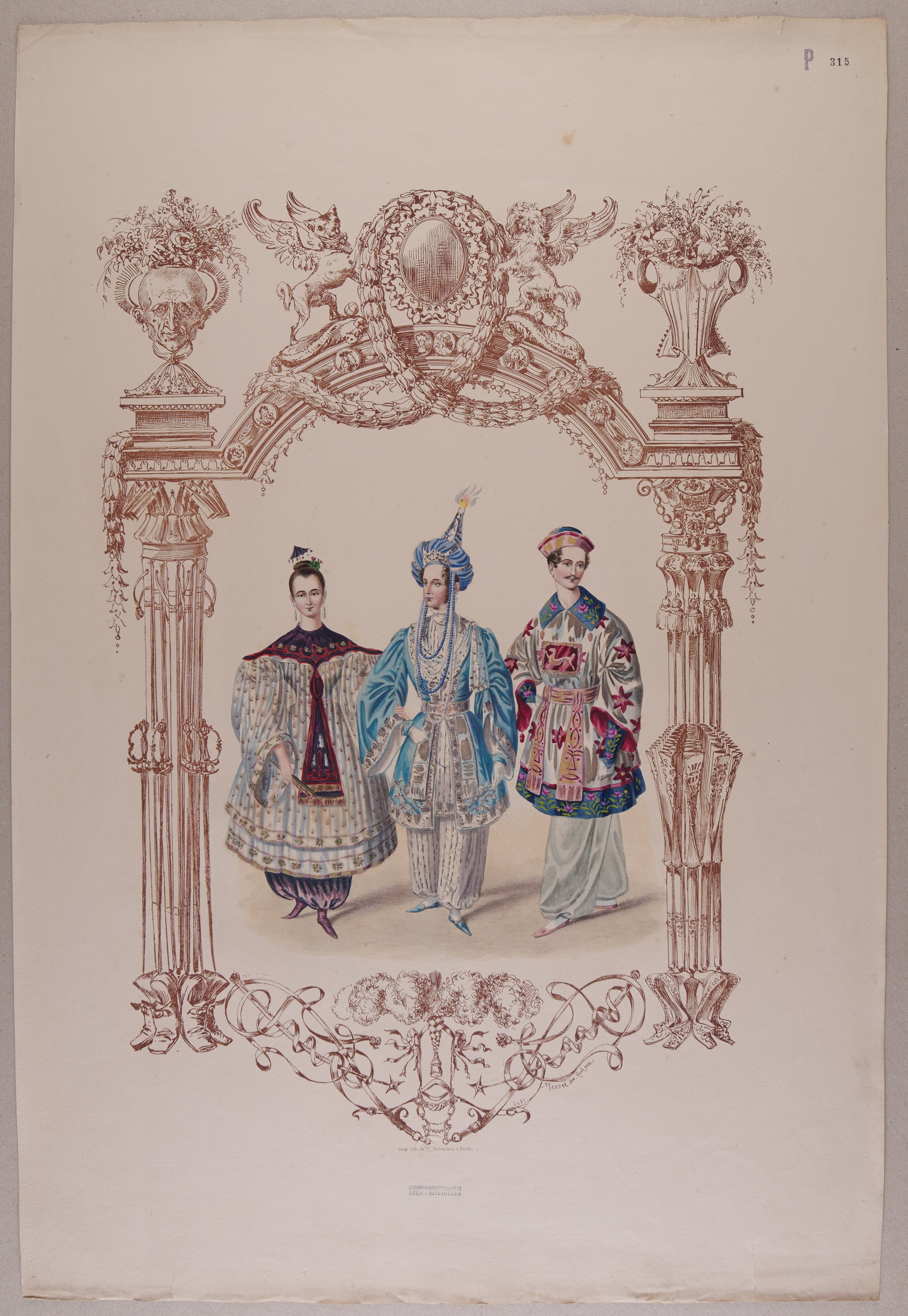 Drei Figuren aus „Aladin und die Wunderlampe“ aus der Folge „Quadrilles du Carnaval à Berlin“