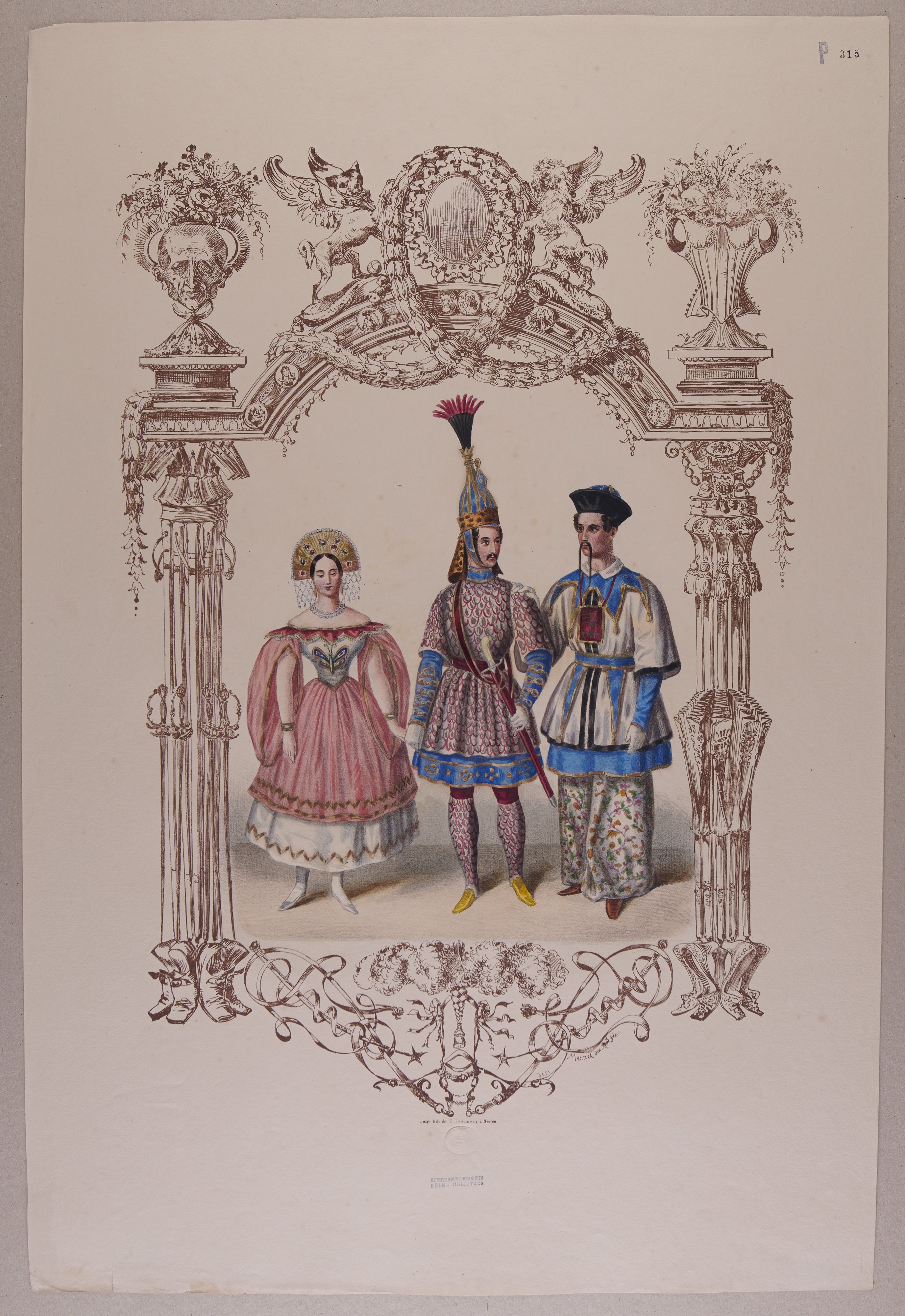 Drei Figuren aus den „Märchen aus 1001 Nacht“ aus der Folge „Quadrilles du Carnaval à Berlin“