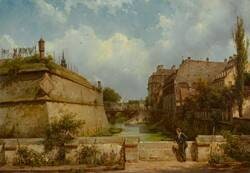 Die ehemalige Merkur-Bastei in Dresden. I. (von West nach Ost)