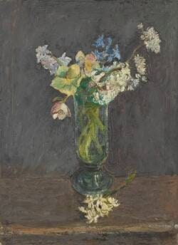 Stillleben mit Hyazinthen und Anemonen