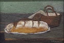 Langes Brot mit Tasche