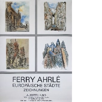 Ferry Ahrlé / Europäische Städte / Zeichnungen / Rathaus Hausen