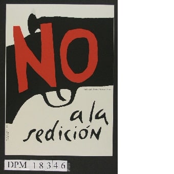 No / a la / sedición / "Nein zum Putsch"