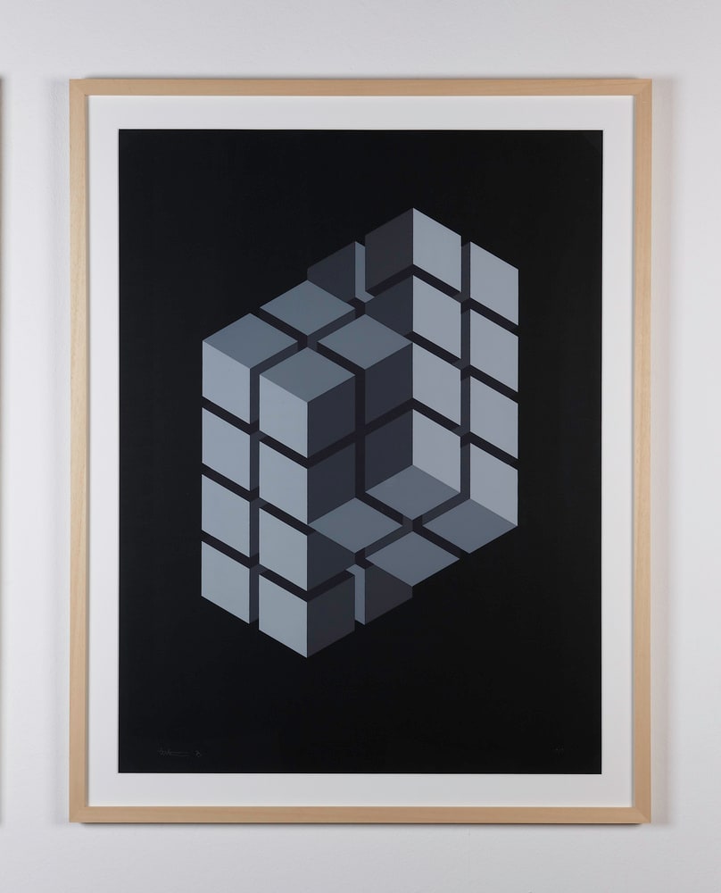 Impossible Figure (Grey Cubes)