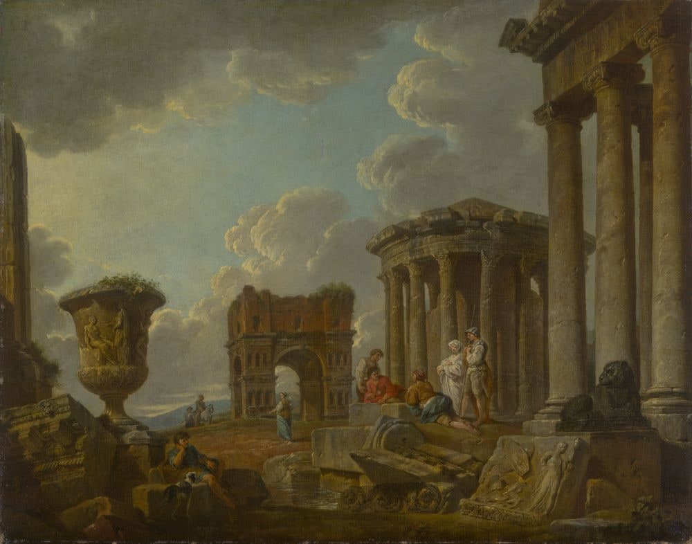 Römische Ruine mit Janus-Bogen