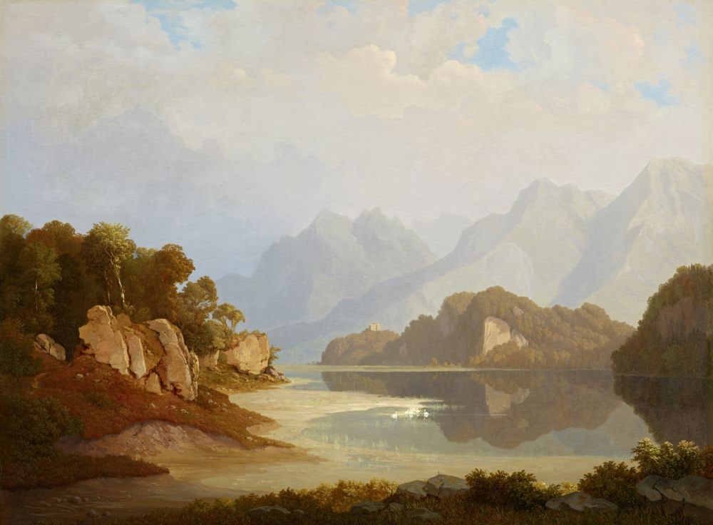 Landschaft bei Hohenschwangau mit dem Schwanensee