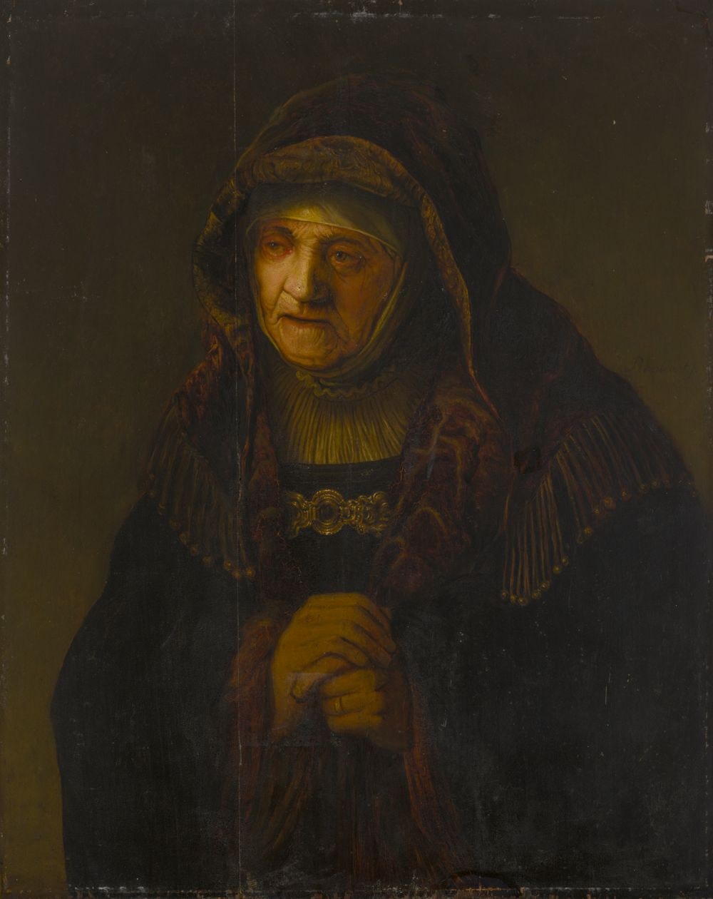 Halbfigur einer alten Frau (Die Prophetin Hanna?)