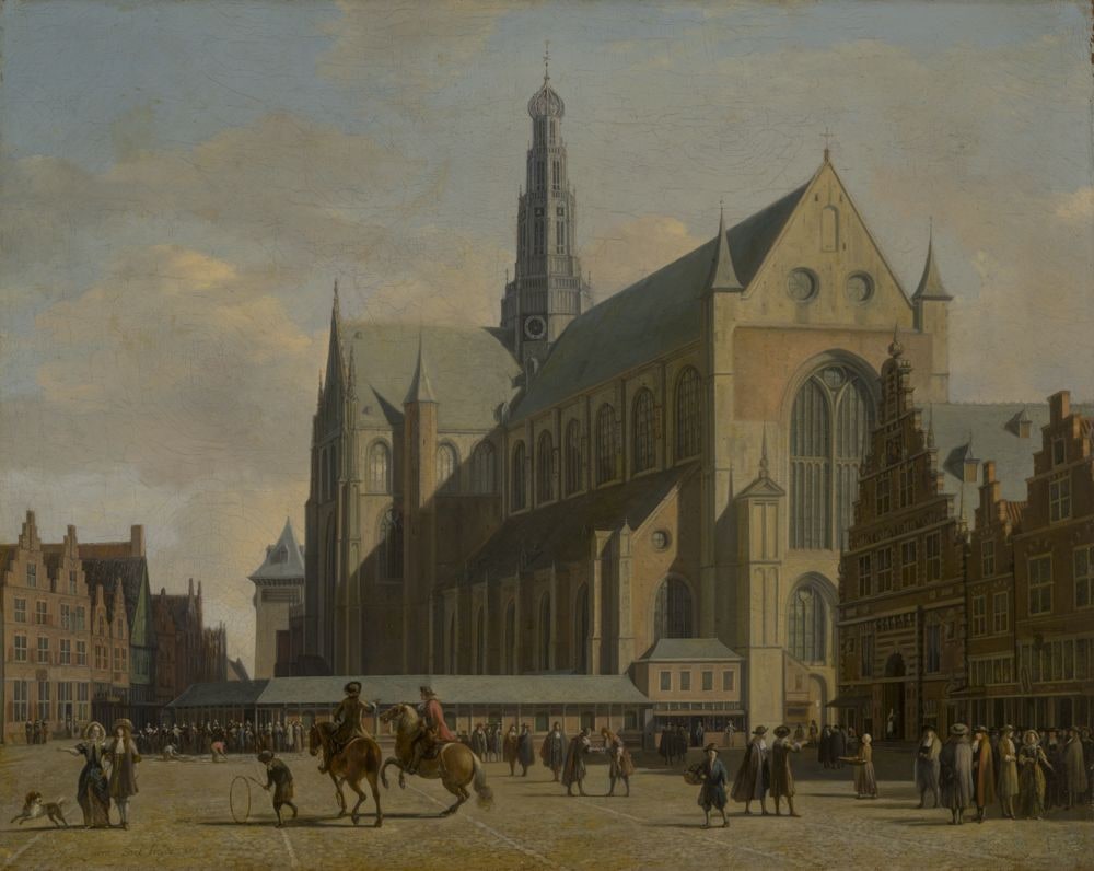 Der Große Markt mit St. Bavo in Haarlem