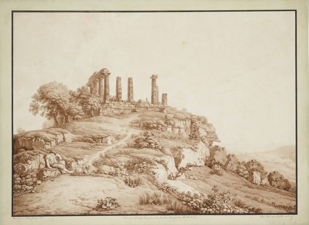 Der Tempel der Juno Lacinia in Agrigent