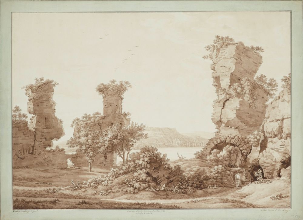 Antike Ruinen am Lago Averno bei Neapel