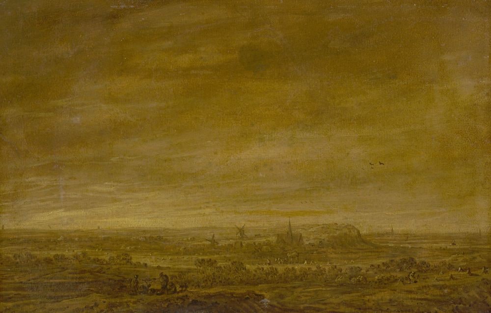 Wageningen (Weite Fernsicht über Kornfelder)