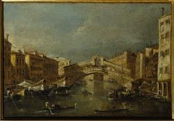 Veduta del ponte di Rialto a Venezia