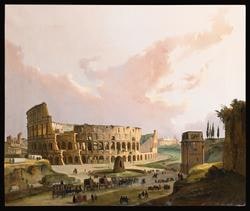 Veduta del Colosseo a Roma