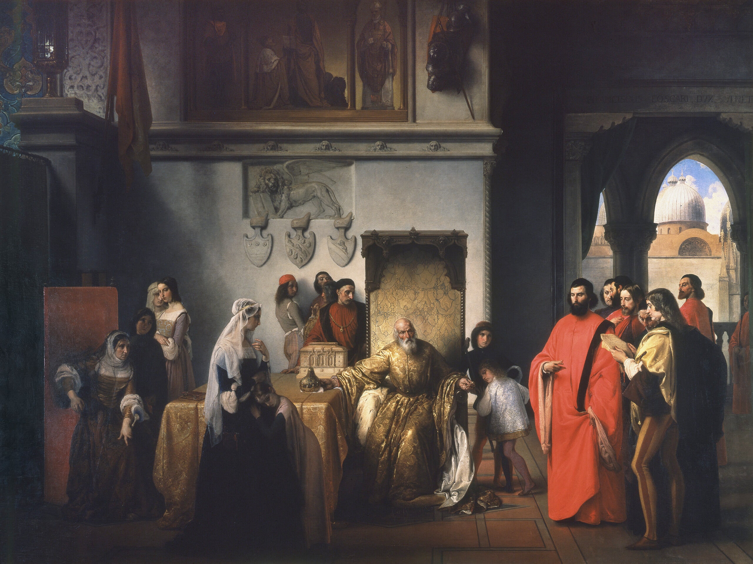 Il doge Francesco Foscari destituito